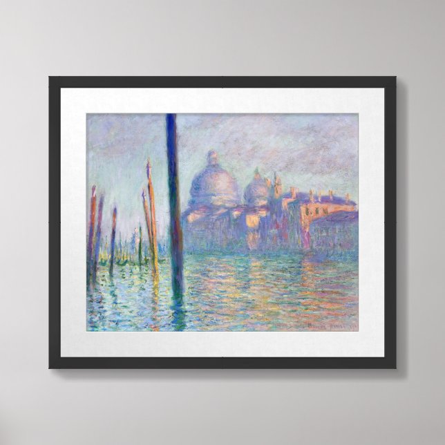 Claude Monet - Grand Canal, Venice Framed Art (Framed Front)