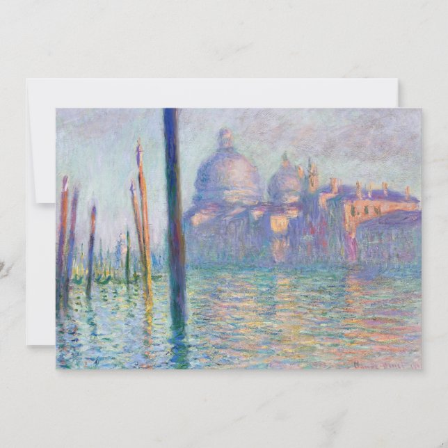 Claude Monet - Grand Canal, Venice Invitation (Front)