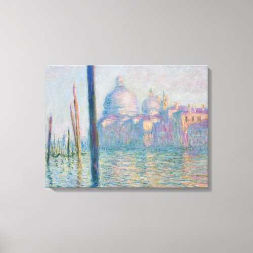 Claude Monet Grand Canal Venice Italy Travel Canvas Print