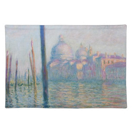 Claude Monet Grand Canal Venice Italy Travel Cloth Placemat