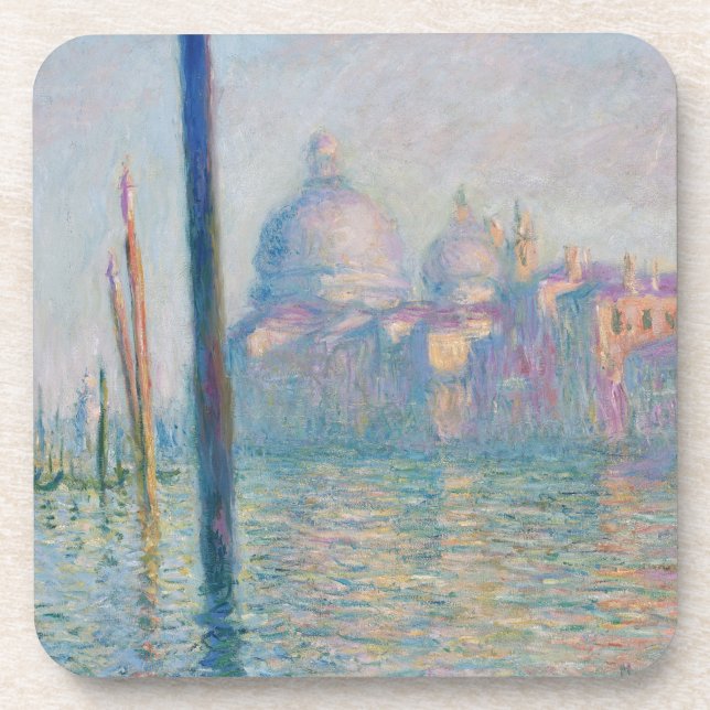 Claude Monet Grand Canal Venice Italy Travel Coaster (Front)