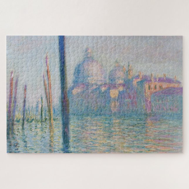 Claude Monet Grand Canal Venice Italy Travel Jigsaw Puzzle (Horizontal)