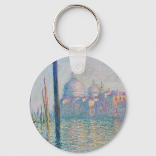 Claude Monet Grand Canal Venice Italy Travel Keychain