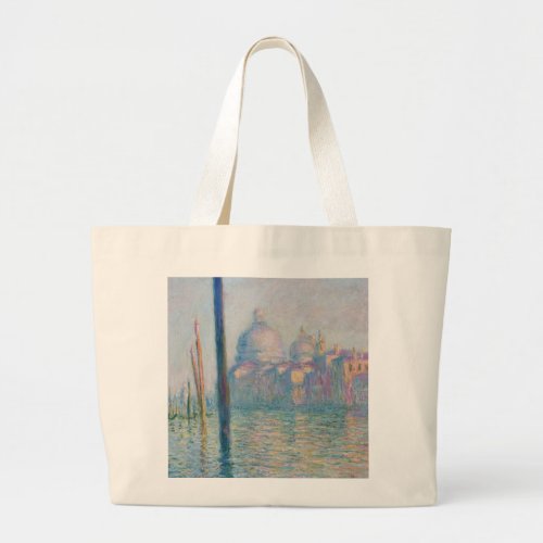 Claude Monet Grand Canal Venice Italy Travel Large Tote Bag