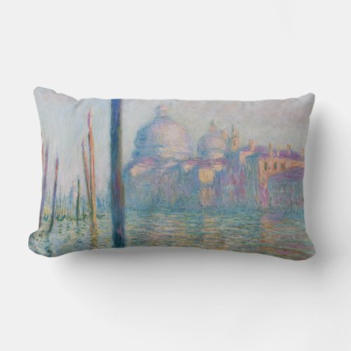 Claude Monet Grand Canal Venice Italy Travel Lumbar Pillow