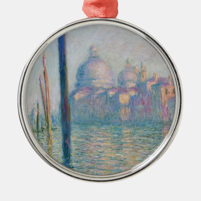 Claude Monet Grand Canal Venice Italy Travel Metal Ornament (Front)