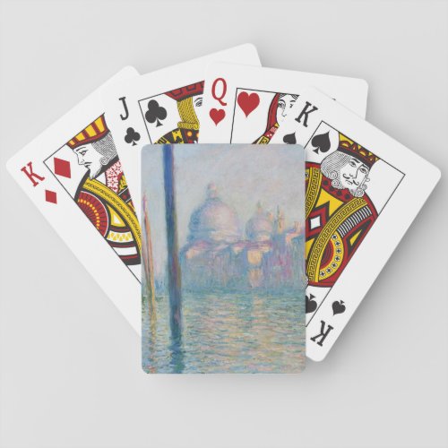 Claude Monet Grand Canal Venice Italy Travel Poker Cards