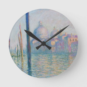 Claude Monet Grand Canal Venice Italy Travel Round Clock