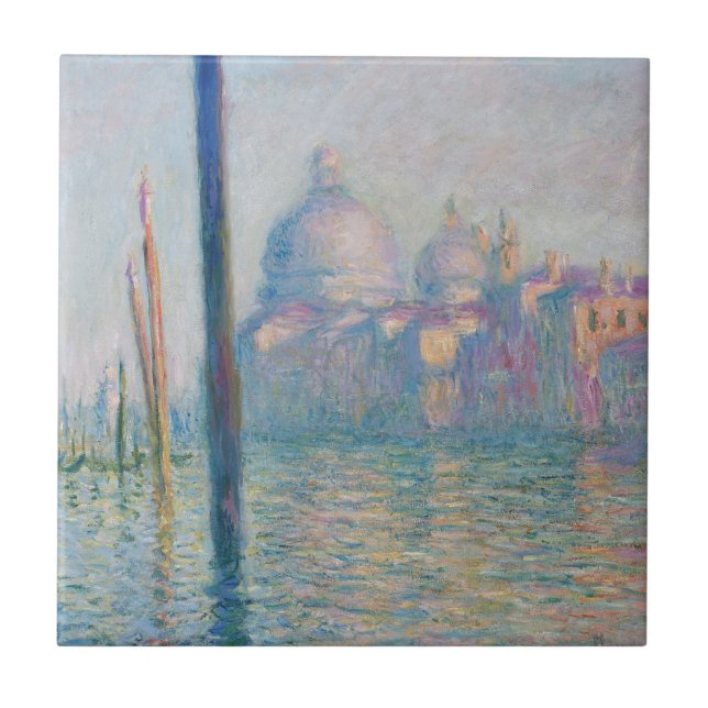 Claude Monet Grand Canal Venice Italy Travel Tile (Front)