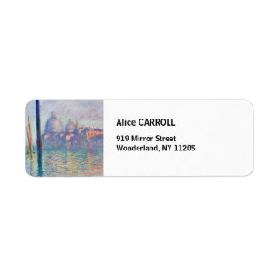 Claude Monet - Grand Canal, Venice Label