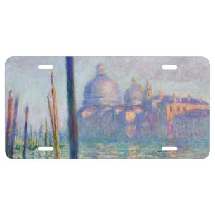 Claude Monet - Grand Canal, Venice License Plate