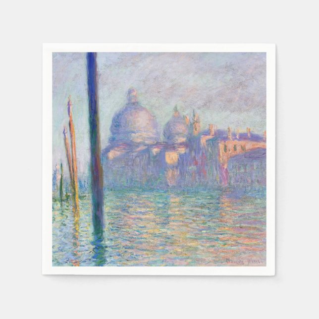 Claude Monet - Grand Canal, Venice Napkins (Front)