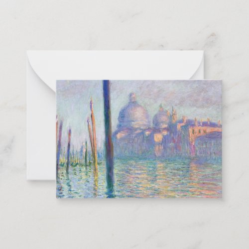 Claude Monet _ Grand Canal Venice Note Card