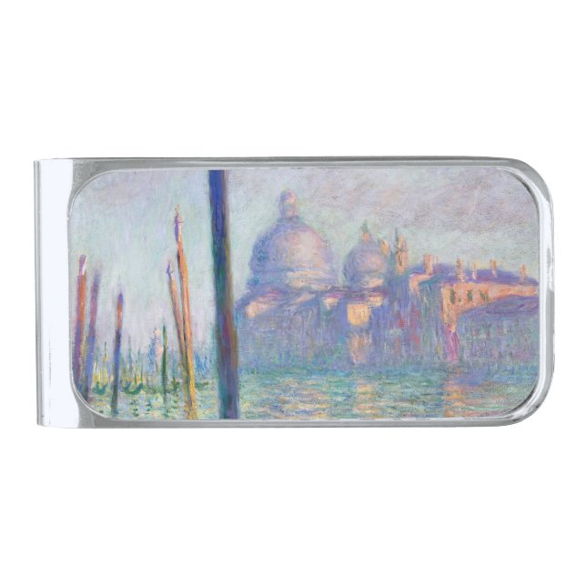 Claude Monet - Grand Canal, Venice Silver Finish Money Clip (Front)