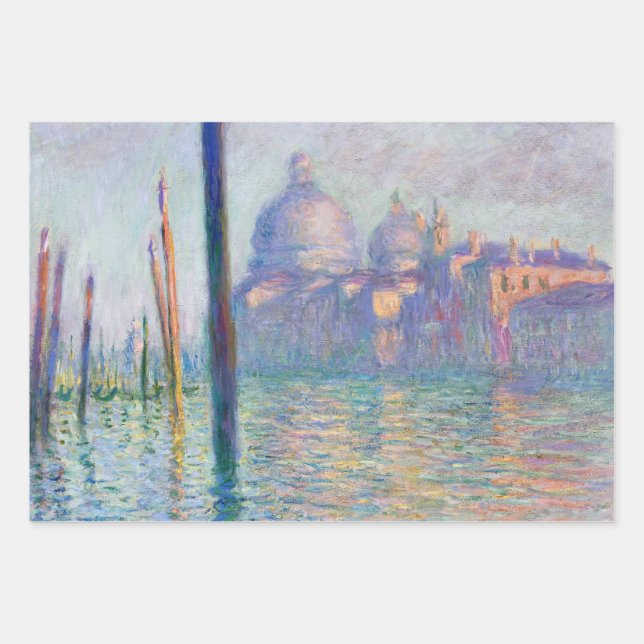 Claude Monet - Grand Canal, Venice Wrapping Paper Sheets (Front)