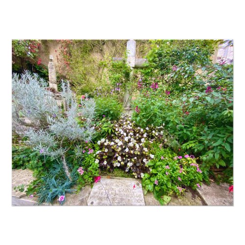 Claude Monet Gravesite in Giverny France Photo Print