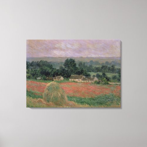 Claude Monet  Haystack at Giverny 1886 Canvas Print