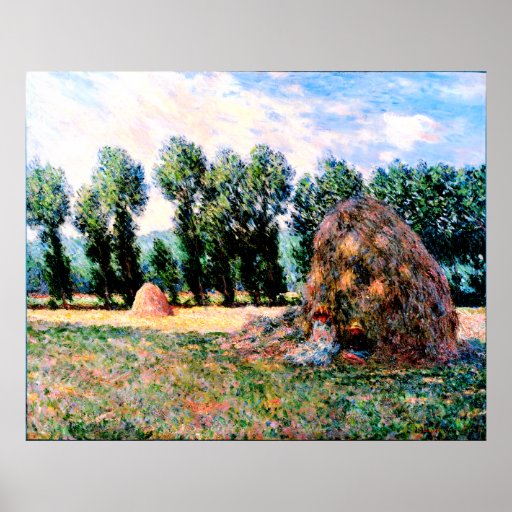 Claude Monet - Haystack at Giverny Poster | Zazzle