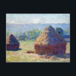 Claude Monet Haystack, End of the Summer Postcard<br><div class="desc">Claude Monet Haystack,  End of the Summer</div>