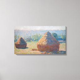 Claude Monet - Haystacks, end of Summer Canvas Print