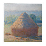 Claude Monet - Haystacks, end of Summer Ceramic Tile<br><div class="desc">Haystacks,  end of Summer / Meules,  fin de l'ete - Claude Monet,  Oil on Canvas,  1891</div>