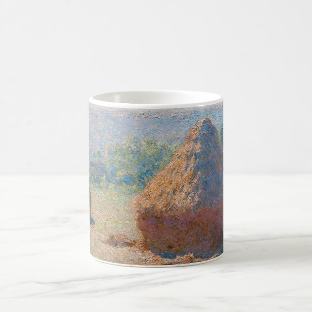Claude Monet - Haystacks, end of Summer Coffee Mug (Center)