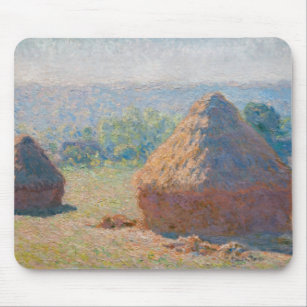 Claude Monet - Haystacks, end of Summer Mouse Pad
