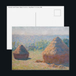Claude Monet - Haystacks, end of Summer Postcard<br><div class="desc">Haystacks,  end of Summer / Meules,  fin de l'ete - Claude Monet,  Oil on Canvas,  1891</div>