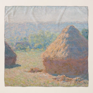 Claude Monet - Haystacks, end of Summer Scarf