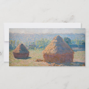 Claude Monet - Haystacks, end of Summer Thank You Card