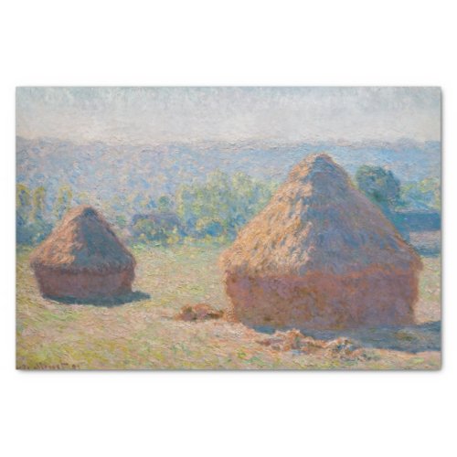 Claude Monet _ Haystacks end of Summer Tissue Paper
