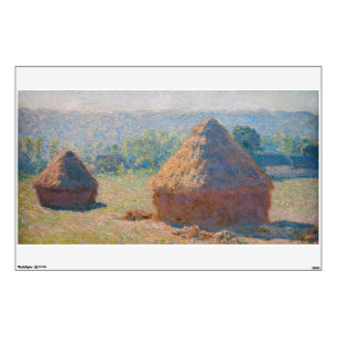 Claude Monet - Haystacks, end of Summer Wall Decal