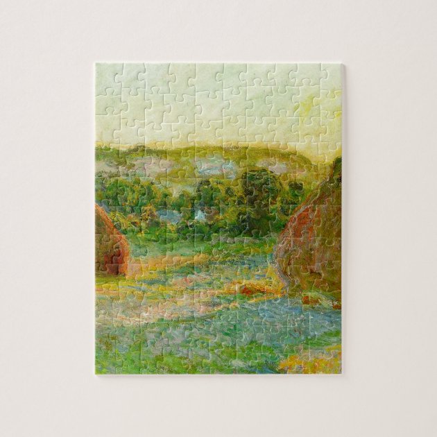 Claude Monet Haystacks Jigsaw Puzzle Zazzle   Claude Monet Haystacks Jigsaw Puzzle R0be08622e91f44d097339c9feeeed4a8 Ambtl 8byvr 630 