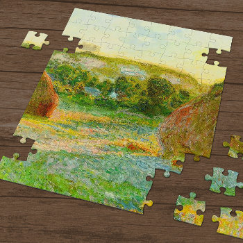 Claude Monet // Haystacks Jigsaw Puzzle by decodesigns at Zazzle