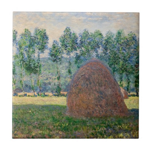 Claude Monet _ Haystacks near Giverny Ceramic Tile