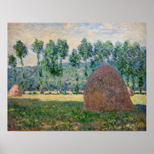 Claude Monet - Haystacks near Giverny Poster