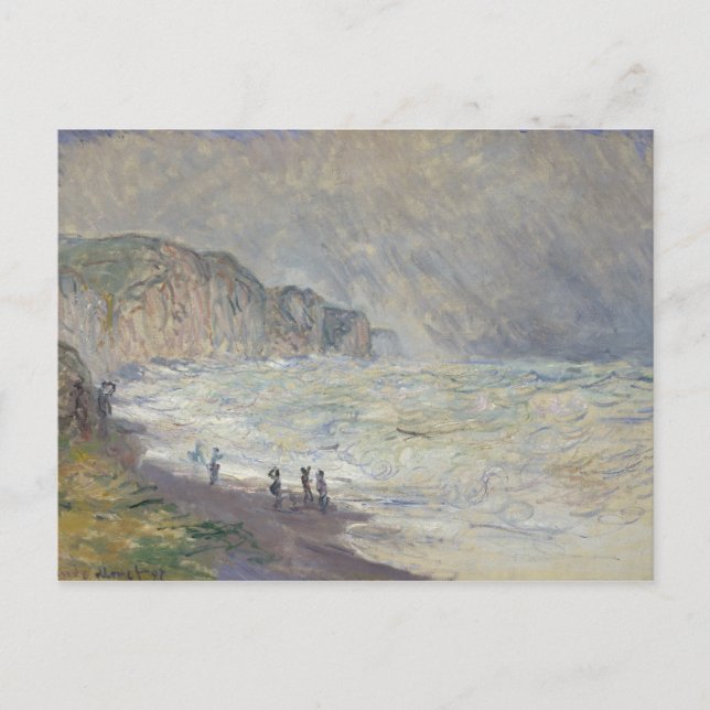 Claude Monet - Heavy Sea at Pourville Postcard (Front)