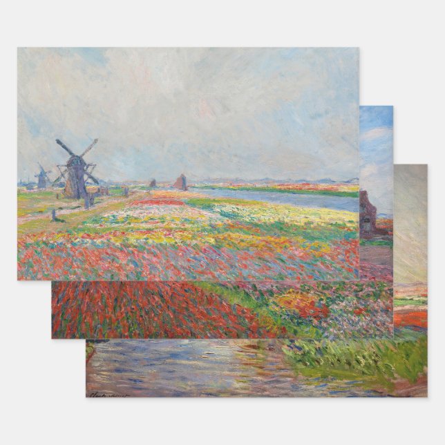Claude Monet - Holland Masterpieces Selection Wrapping Paper Sheets (Set)