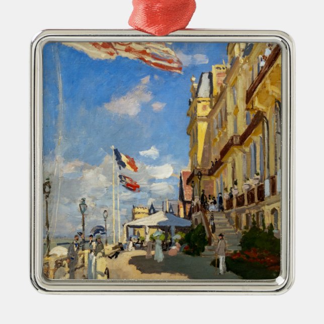 Claude Monet - Hotel des Roches Noires, Trouville Metal Ornament (Front)