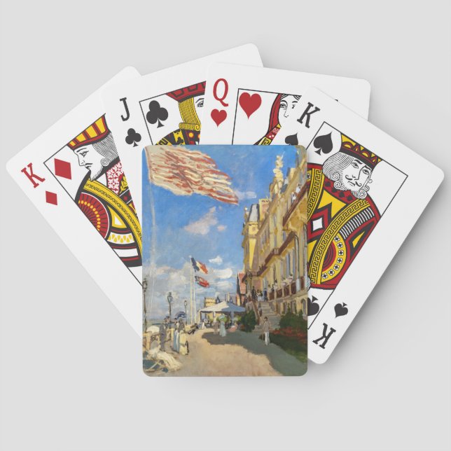 Claude Monet - Hotel des Roches Noires, Trouville Poker Cards (Back)