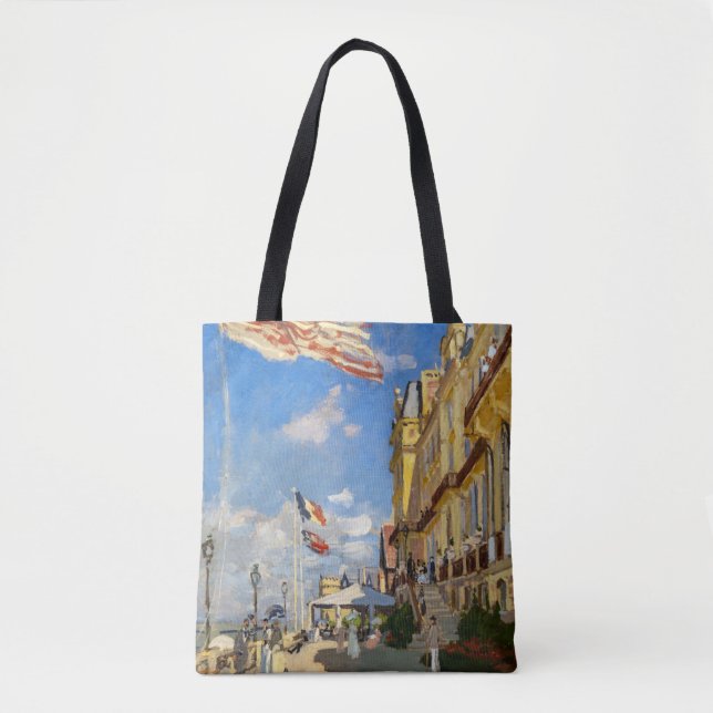 Claude Monet - Hotel des Roches Noires, Trouville Tote Bag (Front)