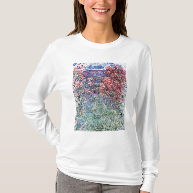 Claude Monet | House at Giverny under the Roses T-Shirt (Front)