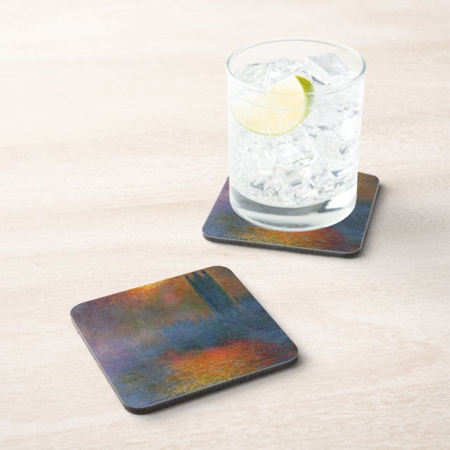 Claude Monet - Houses of Parliament Beverage Coaster (Right Side)