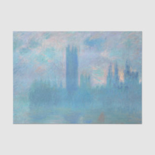 Claude Monet. Houses of Parliament London. Blue Tissue Paper