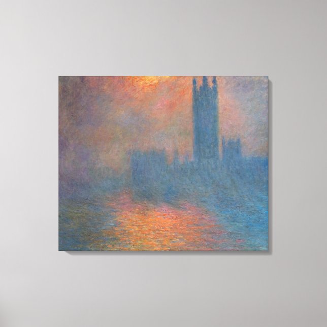 Claude Monet - Houses of Parliament London Canvas Print (Front)