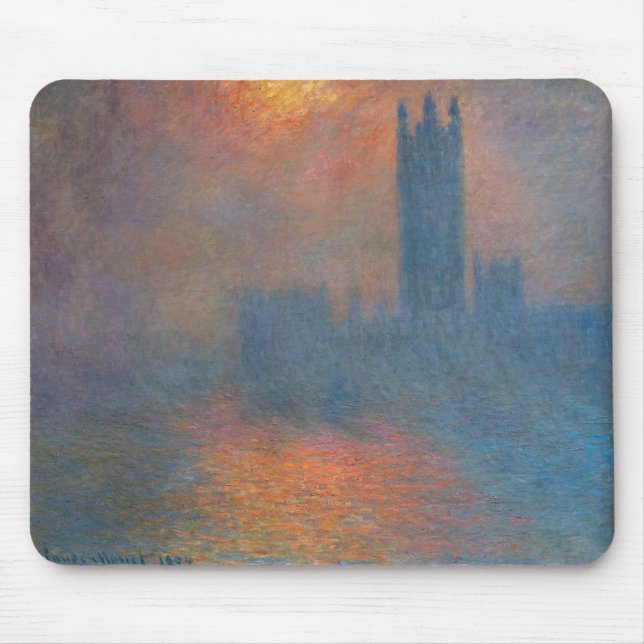 Claude Monet - Houses of Parliament London Mouse Pad (Front)