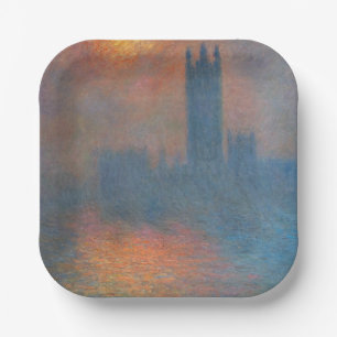 Claude Monet - Houses of Parliament London Paper Plates