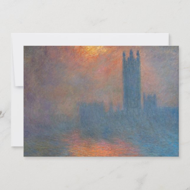 Claude Monet - Houses of Parliament London Thank You Card (Front)