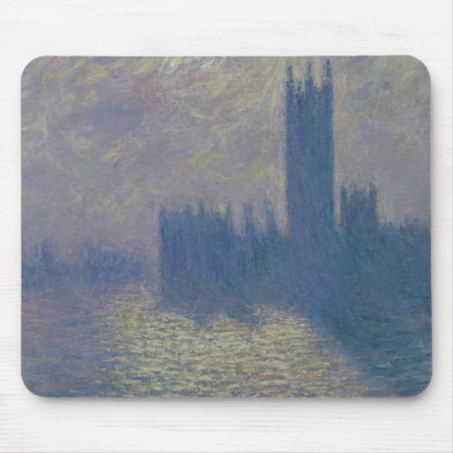 Claude Monet | Houses of Parliament, Stormy Sky Mouse Pad (Front)