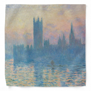 Claude Monet Houses of Parliament Sunset Bandana